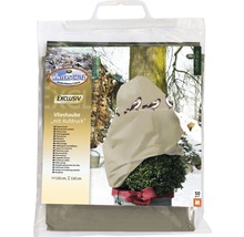 Winterschutzvlies Spatzen Vintage Videx 110 x 110cm 50g/m² sandbeige