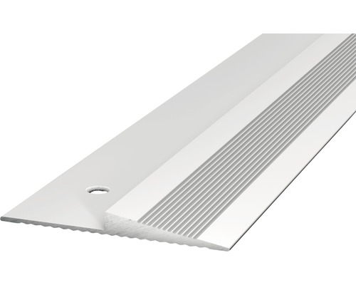 Prinz Rampenprofil Alu silber gelocht 38 x 4 x 2500 mm Bodenprofil aus Metall mit Rillen