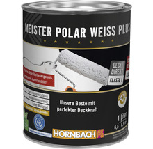 HORNBACH Wandfarbe Meister Polarweiß Plus konservierungsmittelfrei 1 l-thumb-0