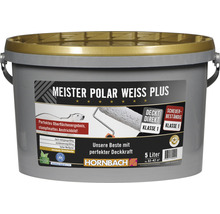 HORNBACH Wandfarbe Meister Polarweiß Plus konservierungsmittelfrei 5 l-thumb-0