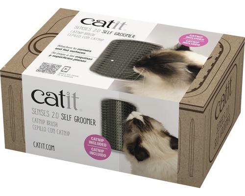Catit Senses 2.0 Katzenselbstpfleger Verpackung mit Katzenminzebürste