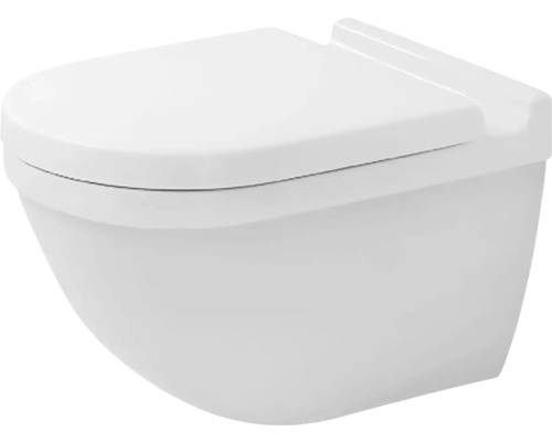 Wand-WC DURAVIT Starck 3 Tiefspüler mit Spülrand Wassersparend weiß ohne WC-Sitz 2225090000
