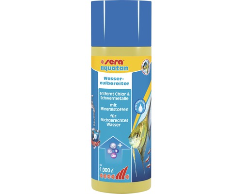 Wasseraufbereiter sera aquatan 250 ml, entfernt Chlor und Schwermetalle, für 1.000 L Wasseraufbereiter sera aquatan 250 ml, entfernt Chlor und Schwermetalle, für 1.000 L