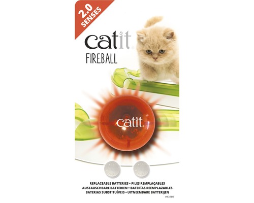 Catit Fireball Katzenspielzeug mit Kätzchen und austauschbaren Batterien