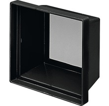 Schwarzer Briefkasten Einwurf