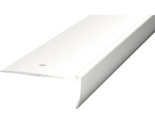Treppenkantenprofil Alu silber gelocht 45 x 18,5 x 2500 mm-0