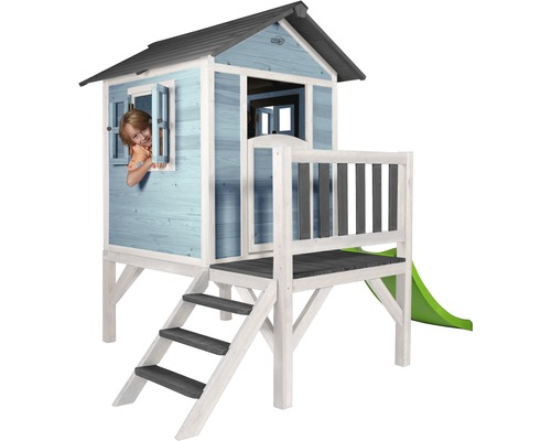 Spielhaus Sunny Lodge XL Holz blau-weiß