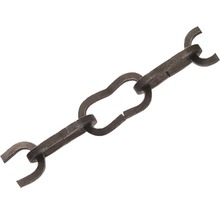 Zierkette Ø 5 mm Eisen feuerverzinkt geschwärzt, Meterware