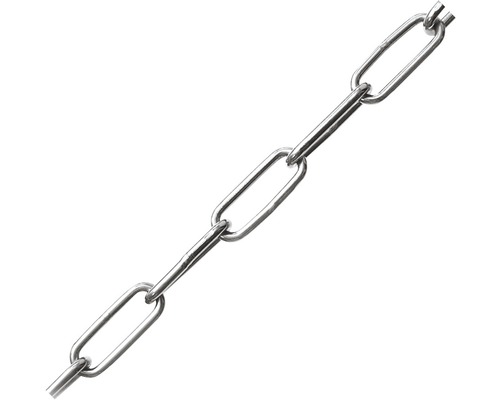 Schweisskette C6 Ø 5 mm edelstahl Meterware Metallkette mit ovalen Gliedern