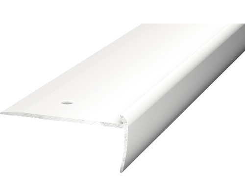 Treppenkantenprofil Alu silber gelocht 45 x 19,5 x 2500 mm-0