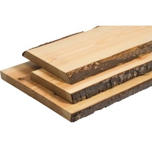 Massivholzbrett Douglasie beidseitig unbesäumt mit Baumkante 30x300-350x2000 mm-thumb-0