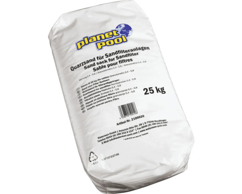 Sack Quarzsand für Sandfilteranlagen, 25 kg