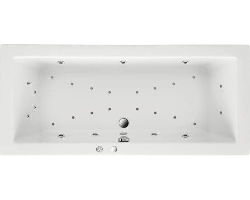 Einbau Whirlpool Rechteckbadewanne Körperformbadewanne OTTOFOND Matrix 80 x 180 cm weiß glänzend 55610-0