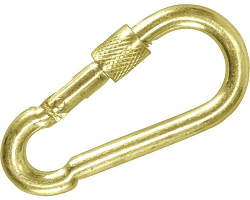 Wolfpack Edelstahl-Karabiner Mit Sicherung – 100 Mm Feuerwehr-Karabiner Für Robusten Einsatz
