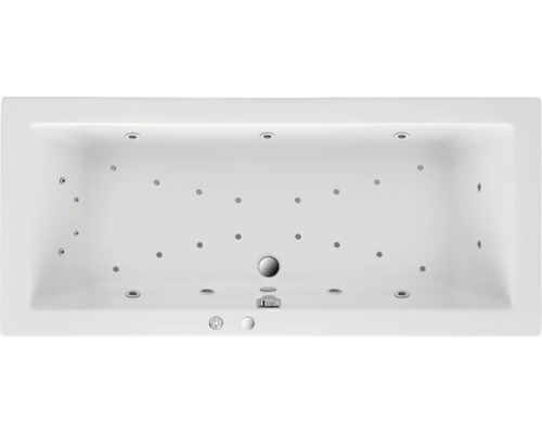 Einbau Whirlpool Rechteckbadewanne Körperformbadewanne OTTOFOND Matrix 90 x 190 cm weiß glänzend 55620-0