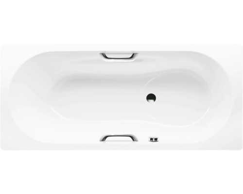 Badewanne KALDEWEI VAIO SET STAR 957 70 x 160 cm alpinweiß glänzend 233700010001 Rechteckige Badewanne mit Haltegriffen und mittigem Abfluss