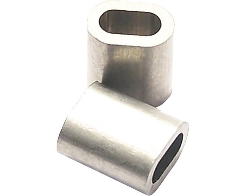 Zwei Drahtseilklemmen aus Metall