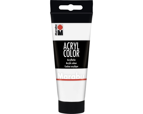 Marabu Acrylfarbe Acryl Color weiß 070 100 ml Tube Acrylfarbe