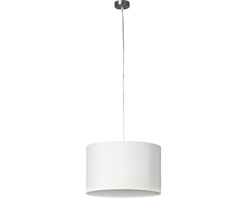 Weiße Stoff Hängeleuchte mit Aufhängung