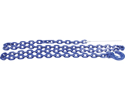 Chockerkette mit Nadel Ø 8 mm x 2500 mm Stahl blau lackiert