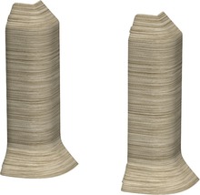 Prinz Außenecken für Hartschaum-Sockelleiste Akazie Vintage 60 mm