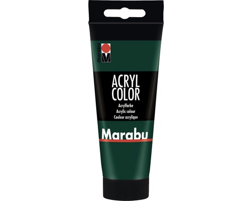 Marabu Acrylfarbe Acryl Color tannengrün 075 100 ml Tube Acrylfarbe der Marke Marabu