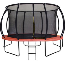 Trampolin mit Sicherheitsnetz und Leiter