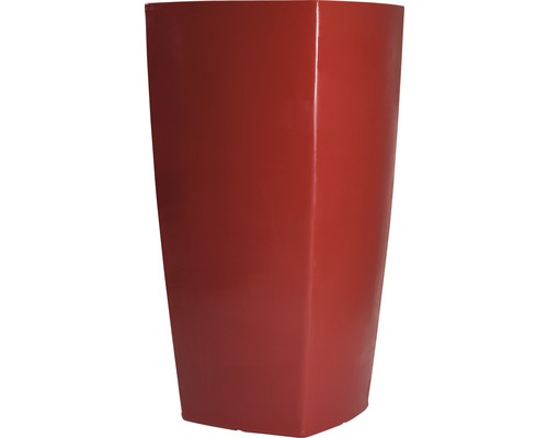 Pflanzvase Degardo Trevia II Kunststoff 67,5 x 67,5 x 130 cm rot Rechteckiger Pflanzkübel