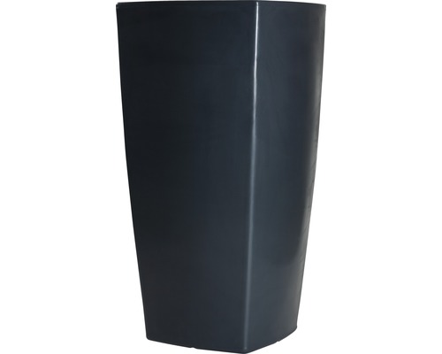 Pflanzvase Degardo Trevia III Kunststoff 57 x 57 x 110 cm anthrazit Hoher, rechteckiger Pflanzkübel