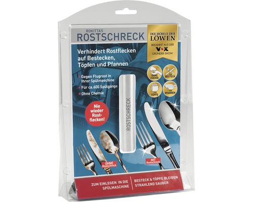 Rokittas Rostschreck gegen Rostflecken auf Besteck, Töpfen und Pfannen