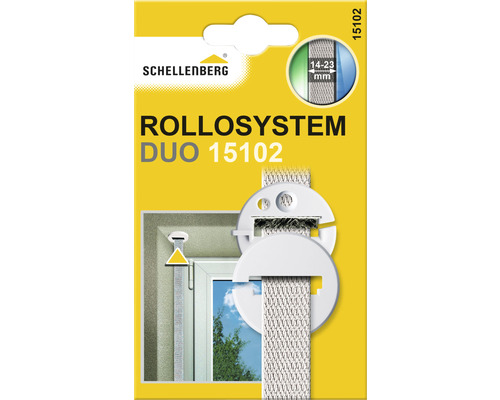 Schellenberg Rollladensystem Duo 15102 für Rollladen mit einer Breite von 14 bis 23 Millimeter