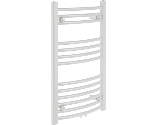 Sanotechnik Designheizkörper Bari gebogen 803x600 mm weiß mit Mittelanschluss