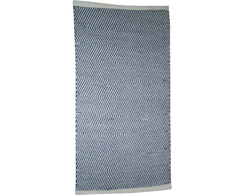 Fleckerlteppich Dakota Streifen graublau 140x200 cm