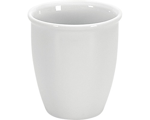Einfacher, weißer Keramikbecher