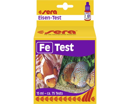 Wassertest sera Fe-Test (Eisen) 15 ml Sera Eisen Test für Aquarien