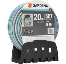 GARDENA Wandschlauchhalter inkl. 20 m Classic Gartenschlauch 1/2"