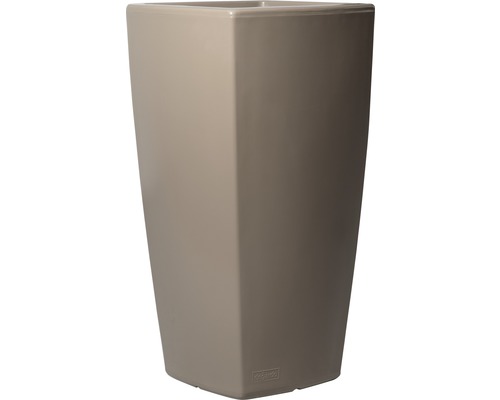 Pflanzvase Degardo Trevia III Kunststoff 57 x 57 x 110 cm braun Rechteckiger Pflanztopf aus Kunststoff
