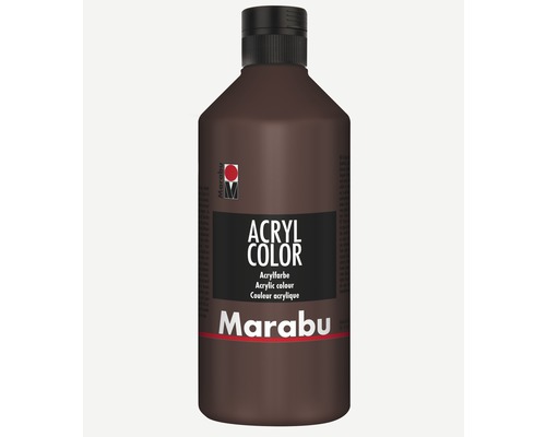 Marabu Acrylfarbe Acryl Color mittelbraun 040 500 ml Marabu Acrylfarbe in einer Flasche