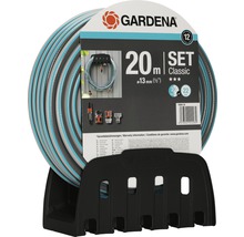 GARDENA Wandschlauchhalter inkl. 20 m Classic Gartenschlauch 1/2"