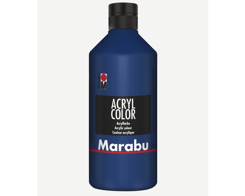 Marabu Künstler- Acrylfarbe Acryl Color 053 dunkelblau 500 ml