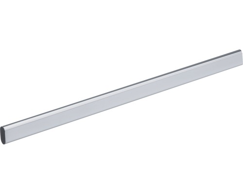Schrankrohr oval, 900 mm, Stahl silber-grau, 1 Stück Metallleiste