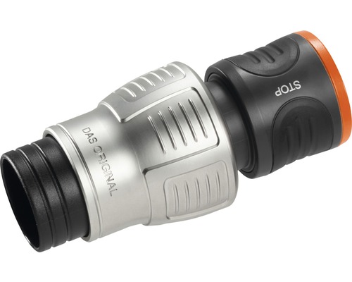 Gartenschlauchkupplung mit Stoppfunktion