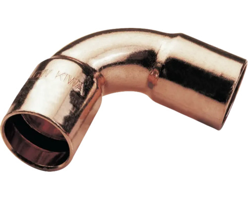 Lötfitting Bogen 90 ° I/I Kupfer 5002A 22 mm Kupferbogen mit 90 Grad Winkel