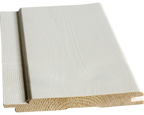 Softlineprofil Fichte "B" weiß grundiert 14x121x2400 mm Profilholz aus Holz