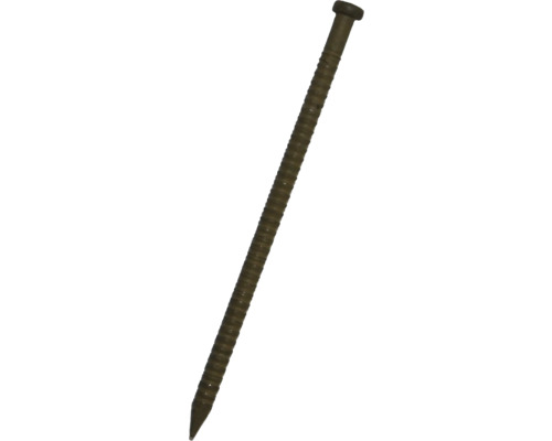Paneelstifte (Colorstifte) 1,6 x 40 mm hellbraun, 250 Stück Ein einzelner gerillter Nagel.