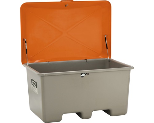 Offene Kunststoff Lagerbox mit Deckel