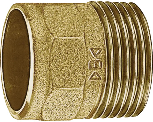 Übergangsnippel 15x3/4" Rotguss