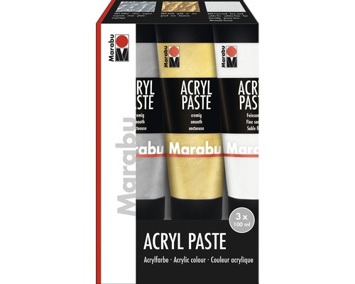 Marabu Künstler-Acrylpaste Set 3x 100 ml