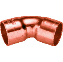 Bogen 45° 2 Muffen 28mm 10 Stück Kupfer-thumb-0