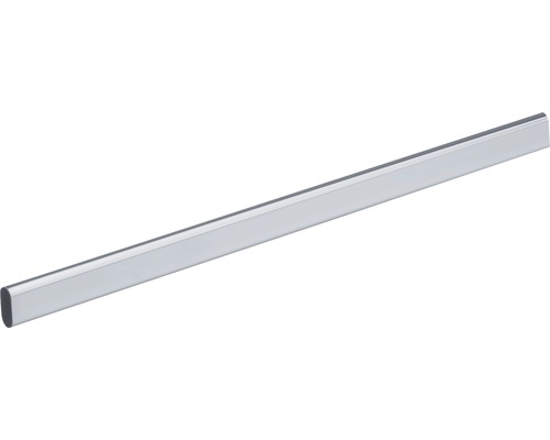 Schrankrohr oval, 1200 mm, Stahl silber-grau, 1 Stück Rechteckiges Lichtleistenprofil